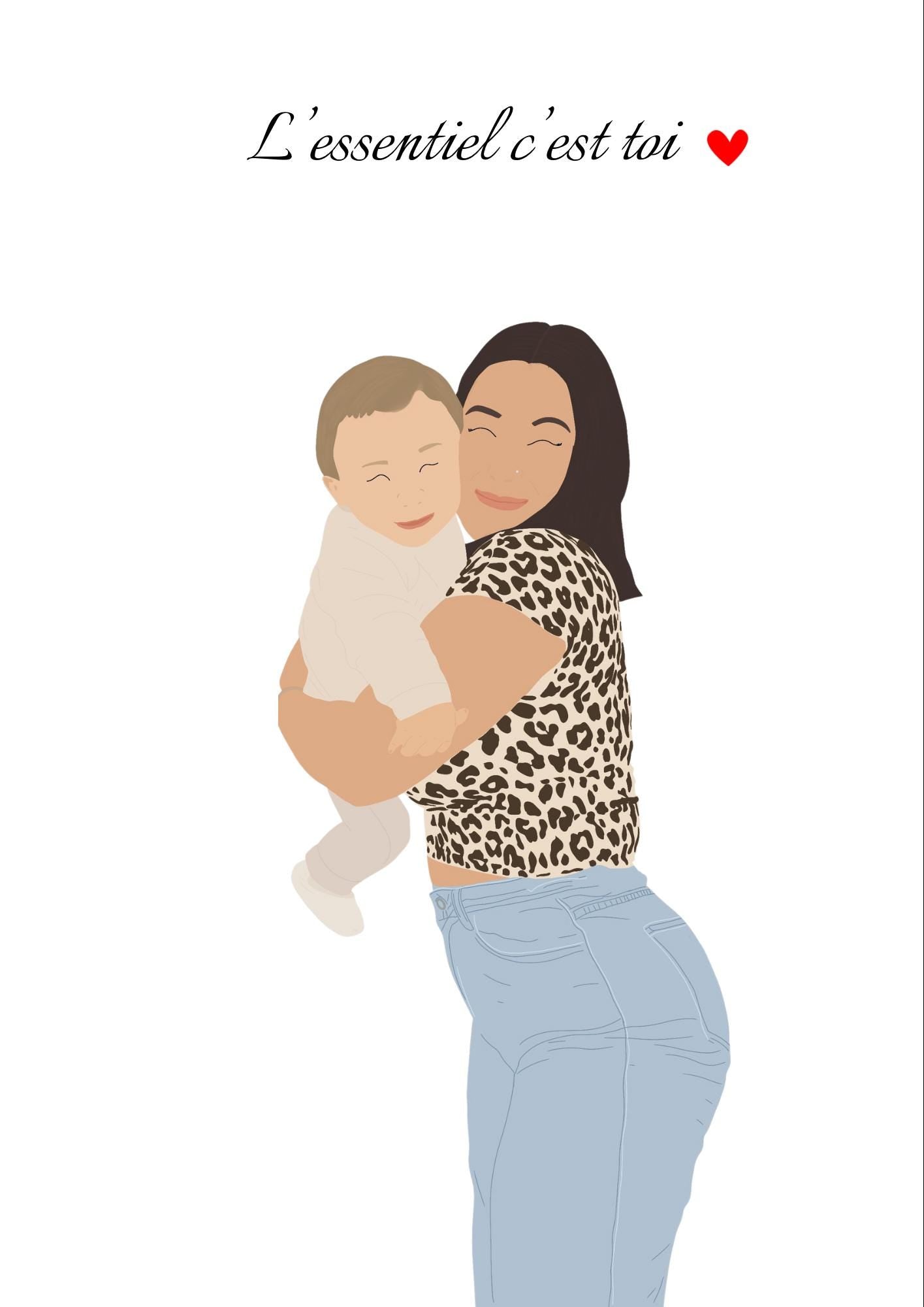 Illustration minimaliste Ma boutique