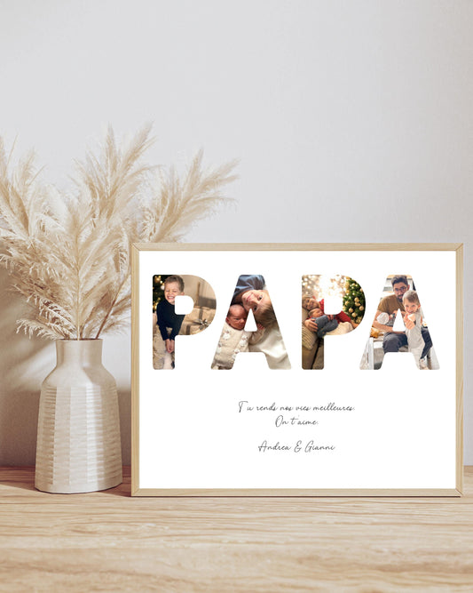 Affiche Papa Ma boutique