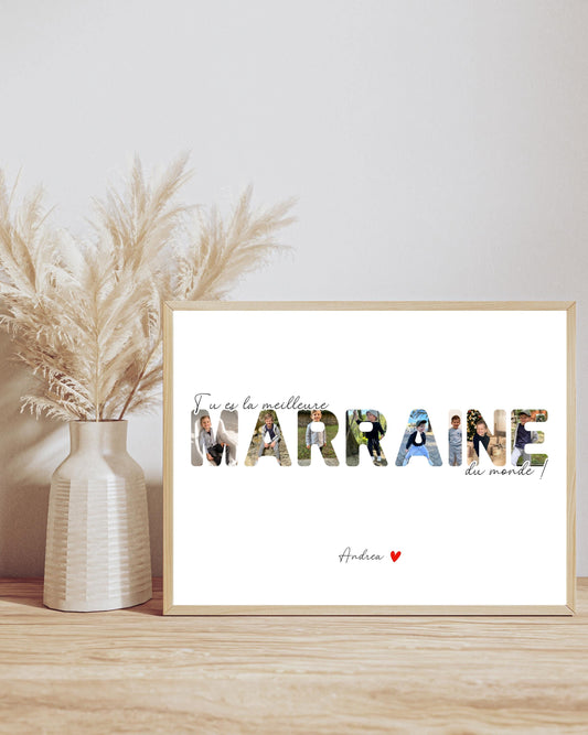 Affiche Marraine Ma boutique