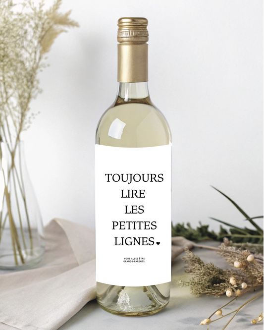 Étiquette bouteille de vin Ma boutique