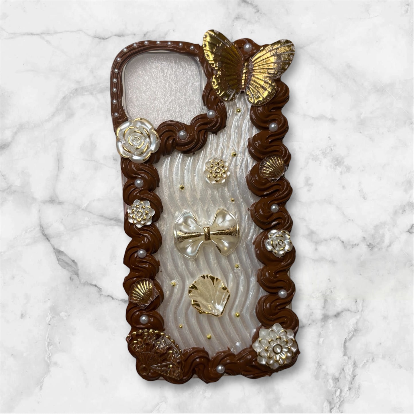 Coque de téléphone crème colle chantilly