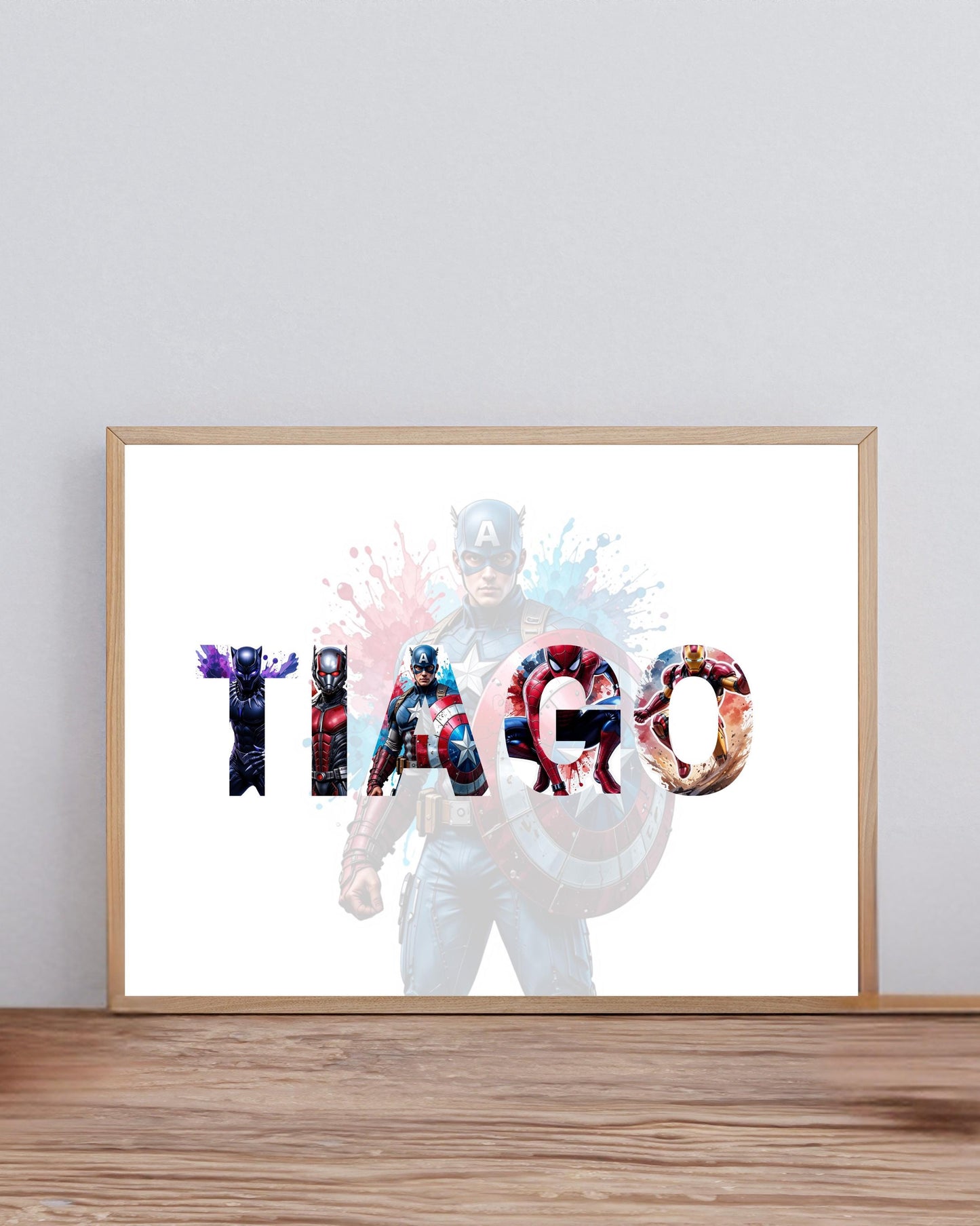 Affiche Avengers prénom Ma boutique