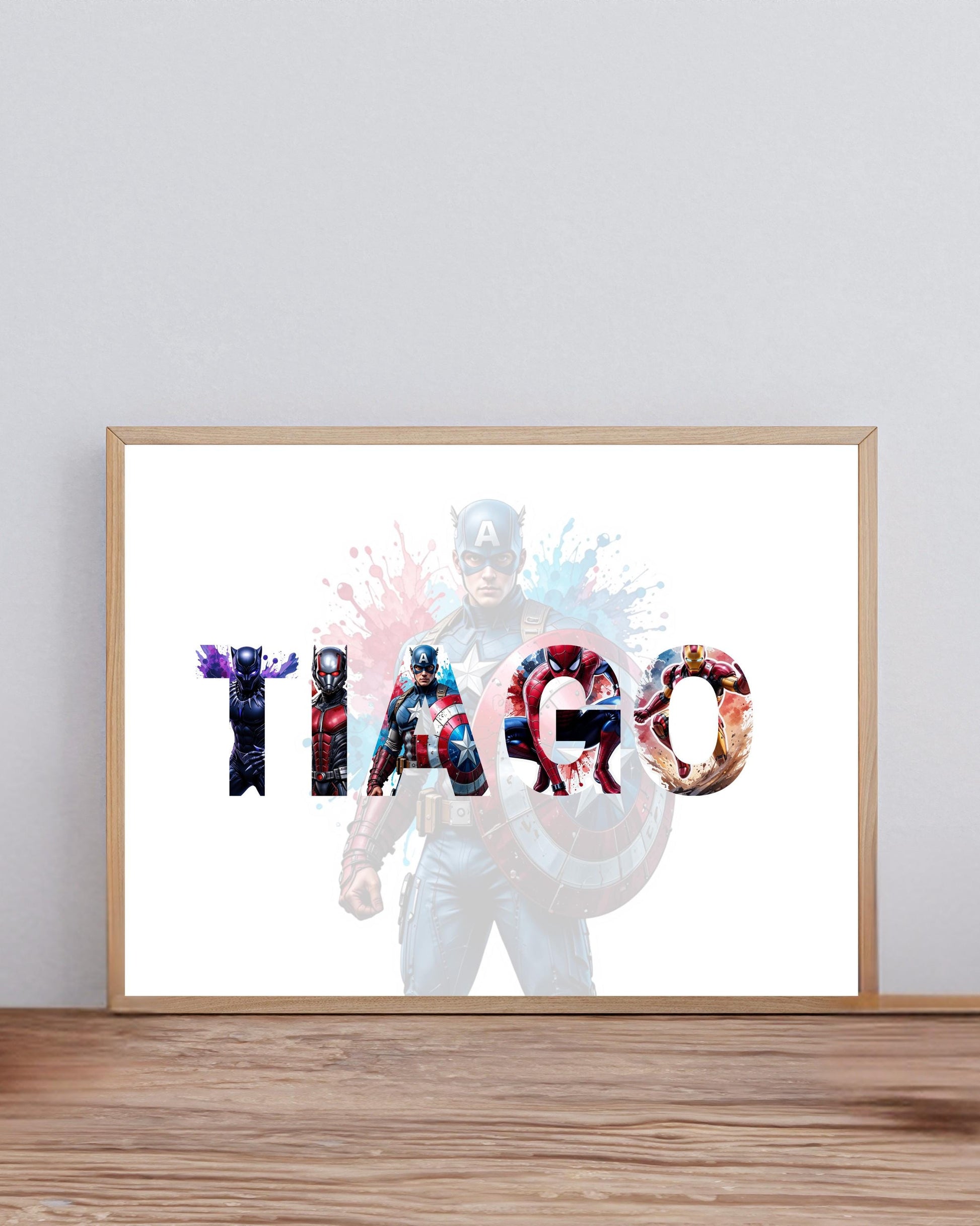 Affiche Avengers prénom Ma boutique