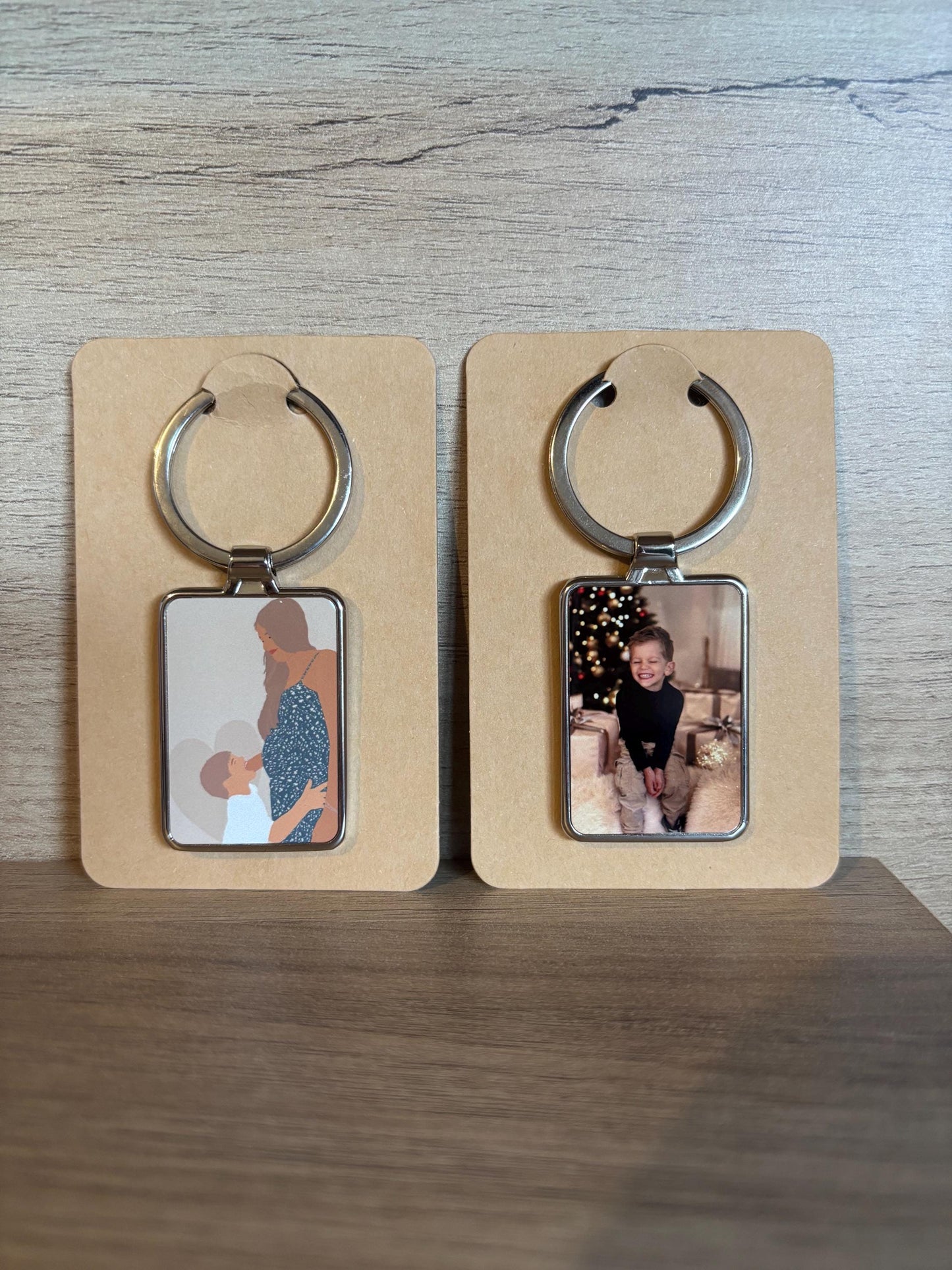 Porte clé photo Ma boutique