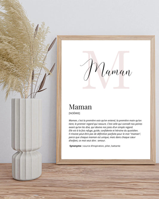 Affiche Maman définition Ma boutique