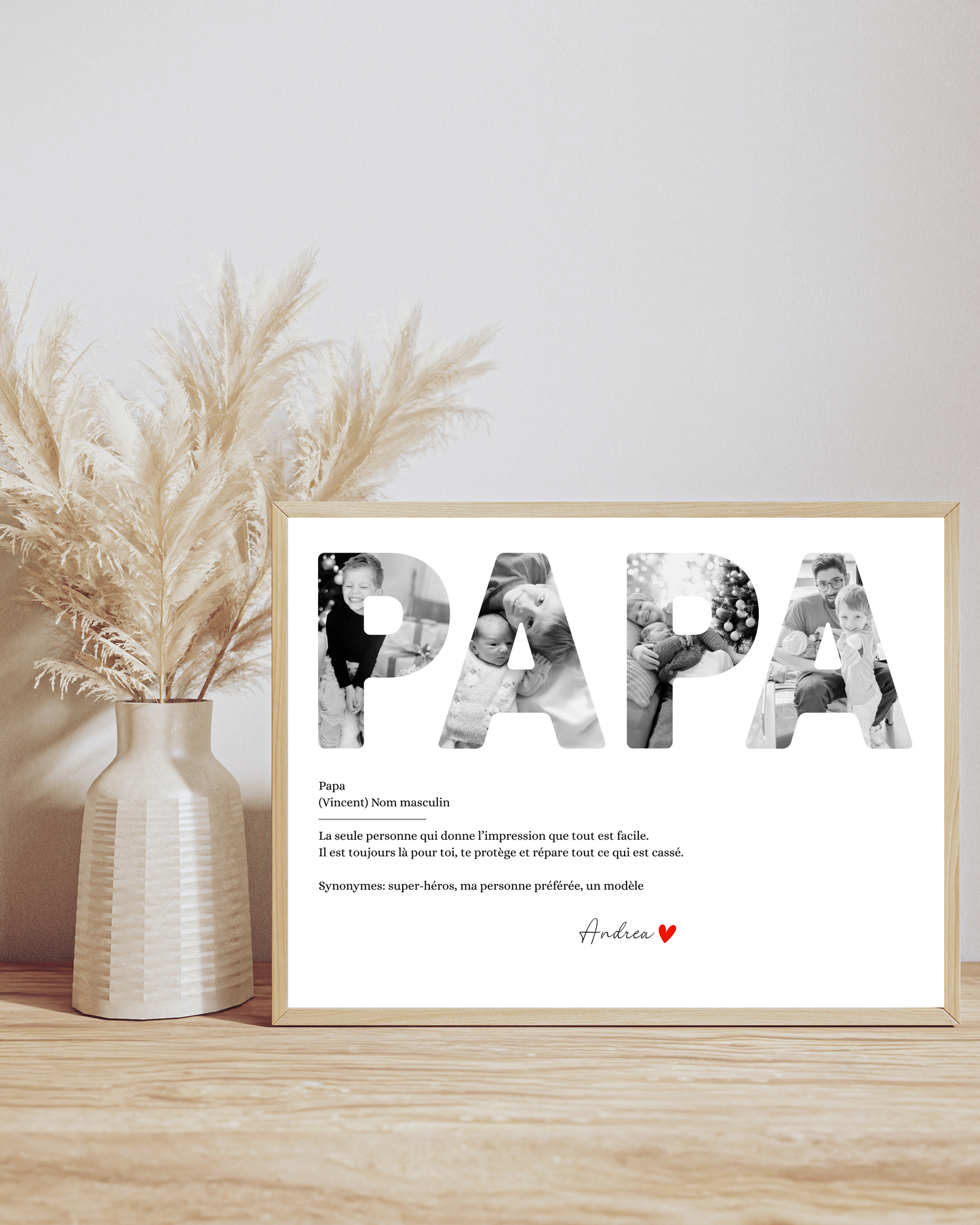 Affiche Papa définition Ma boutique