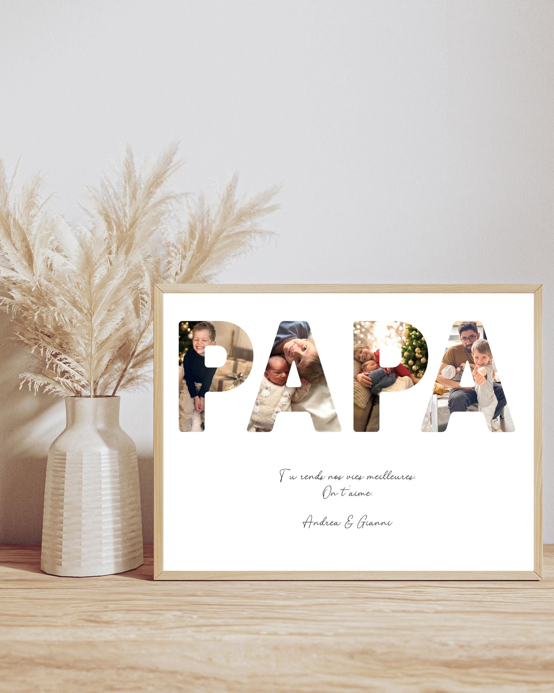 Affiche Papa Ma boutique