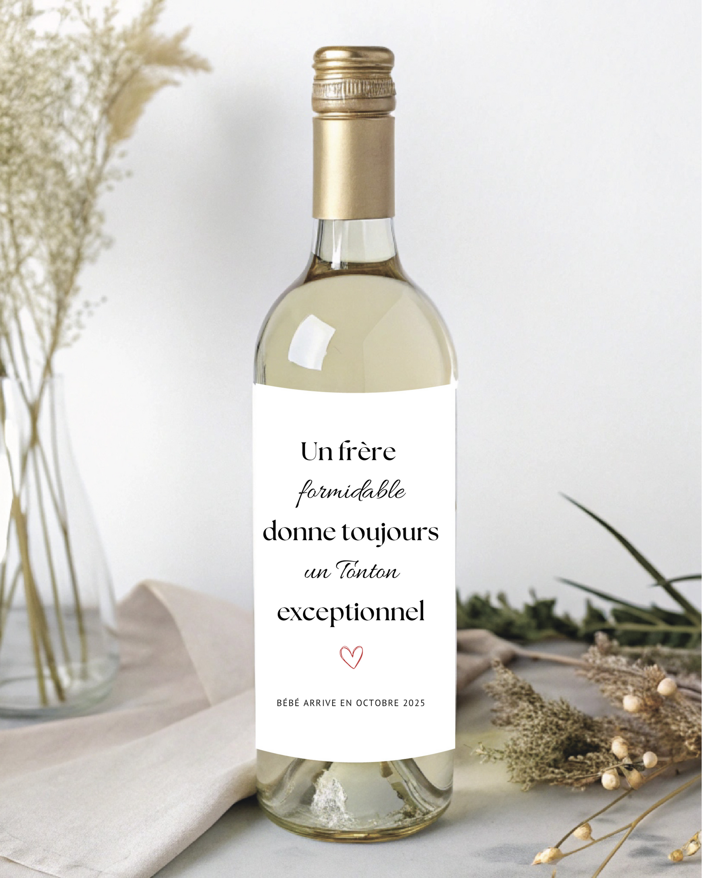 Étiquette bouteille de vin Ma boutique