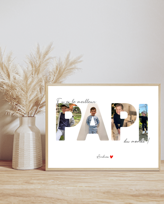 Affiche Papi Ma boutique