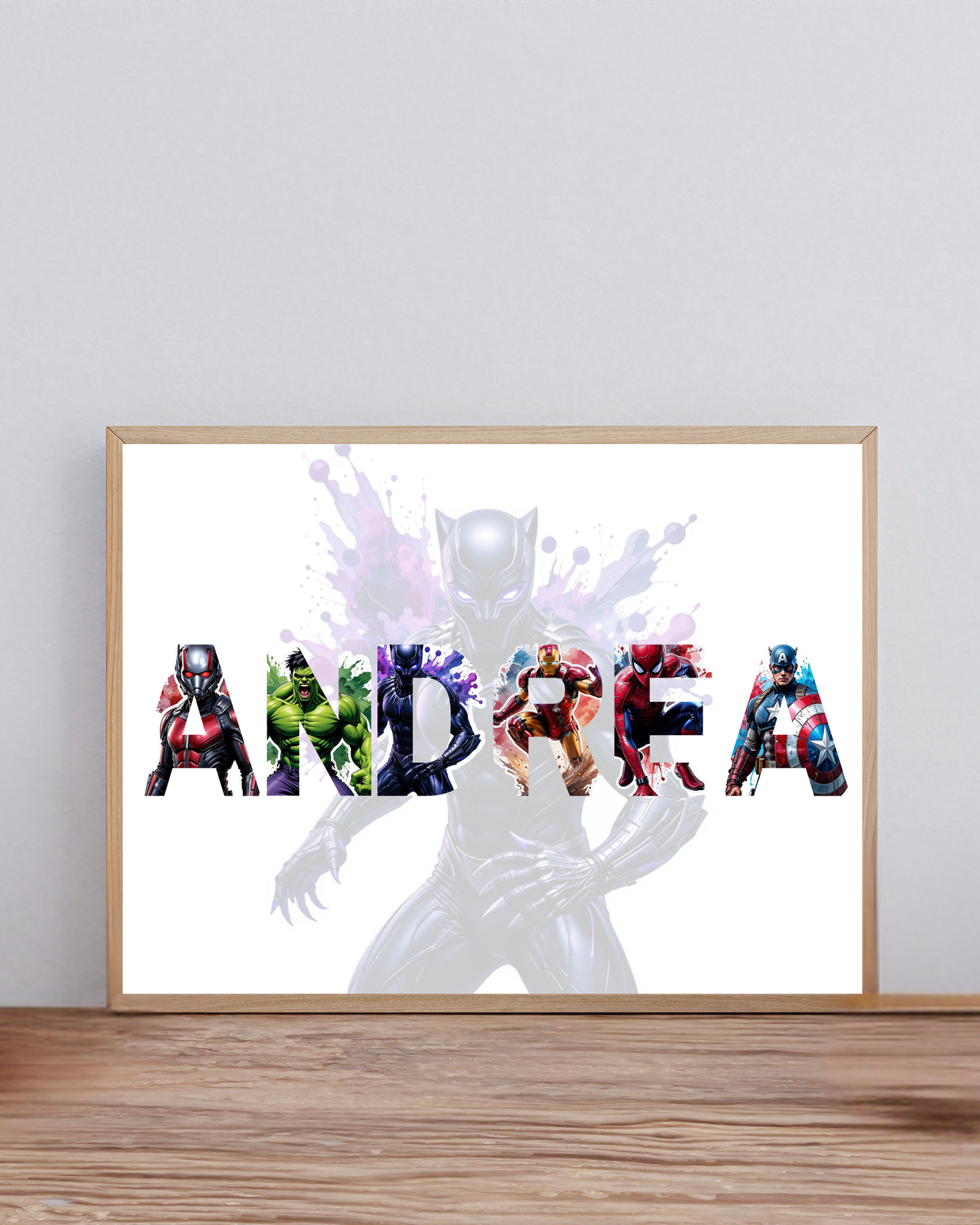 Affiche Avengers prénom Ma boutique