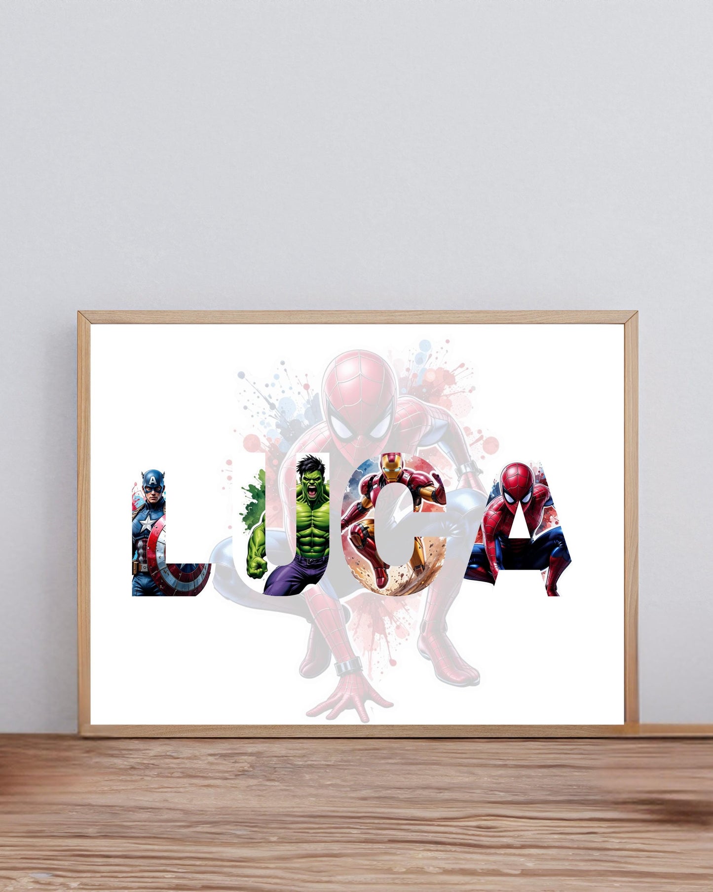 Affiche Avengers prénom Ma boutique